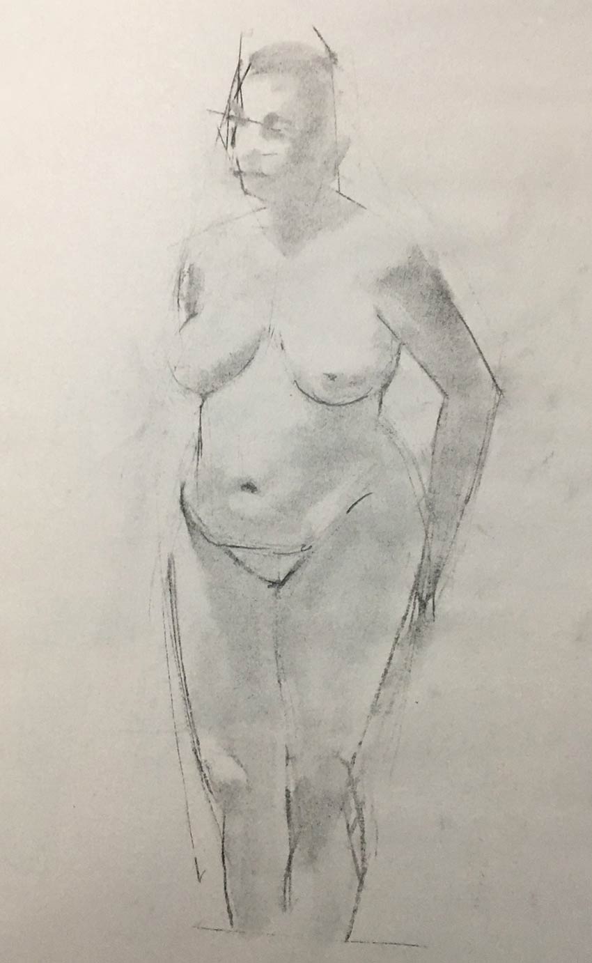 Leslie, 25 minutes - drawing by Steve Bradbury